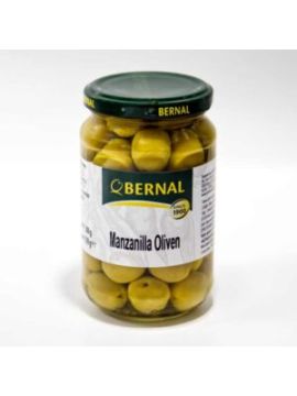 Оливки зеленые Manzanilla Bernal, c/к 300г стекло