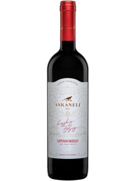 Вино Братья Асканели Саперави Мускат красное п/сладкое 12% 0,75л