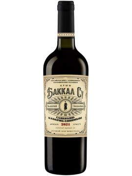 Вино В.Захарьин Баккал Су Саперави-Каберне Совиньон красное сухое 10% 0,75л