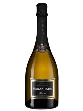 Вино Игристое Балаклава Мускат белое п/сладкое 11,5% 0,75л