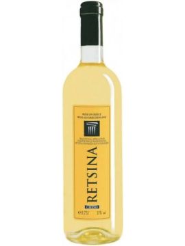 Вино Кавино Рецина белое сухое 11% 0,75л