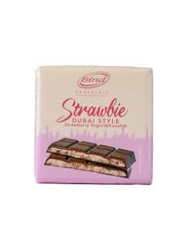 Шоколад Bind молочный с клубничным йогуртовым кремом и кадаифом 80г