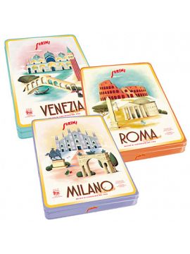 Конфеты шоколадные Сорини со злаками и начинкой из какао-крема и крема капучино 198г ж/б