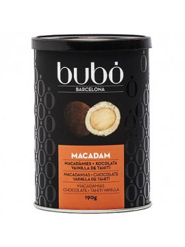 Конфеты трюфельные BUBO из белого шоколада с цельным орехом макадамия 190г ж/б