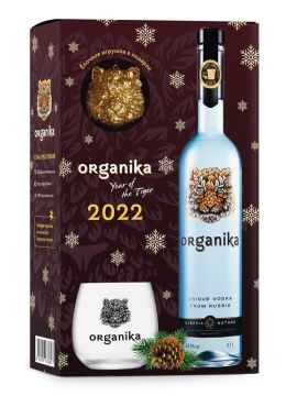 Водка Органика 40% 0,7л П/У/НГ+игрушка+стопка