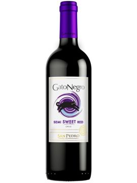Вино Сан Педро Гато Негро Ред красное п/сладкое 10,5% 0,75л