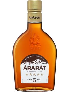 Коньяк Арарат 5 лет 40% 0,25л фл
