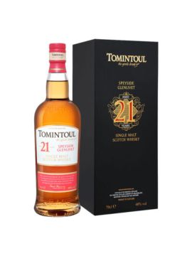 Виски Томинтул Спейсайд Гленливет 21 год 40% 0,7л п/у