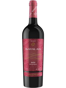 Вино Савалан Мерло Резерв красное сухое 14,5% 0,75л