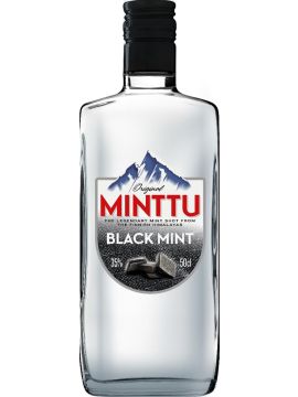 Ликер Минтту Блэк Минт со вкусом лакрицы и мяты 35% 0,5л